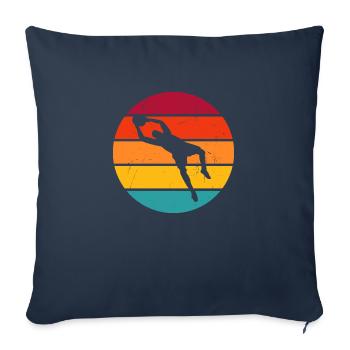 Football Gardien de but Footballeurs Gardiens de but Gardiens de but - Housse de coussin décorative 45 x 45 cm - bleu marine - Devant