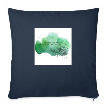 Watercolor Quotes III - Sofakissenbezug 45 x 45 cm - Navy - Vorne