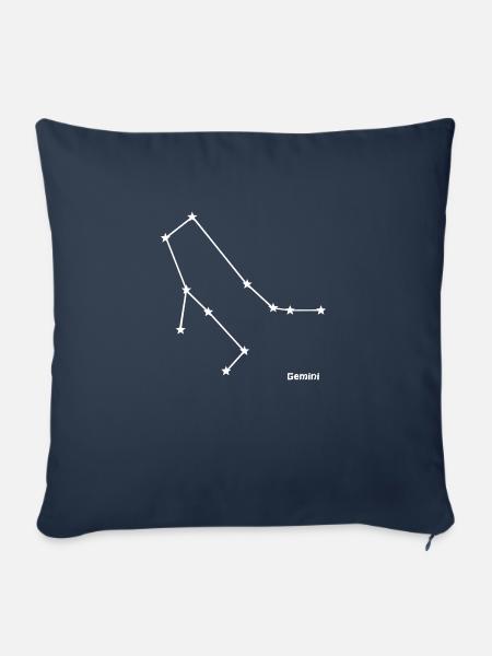 Zodiac Sign Gemini - Sofakissenbezug 45 x 45 cm - Navy