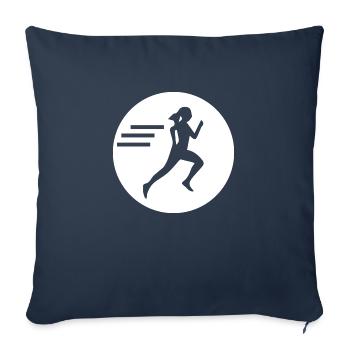 Marathon Running Run jogging - Sofakissenbezug 45 x 45 cm - Navy - Vorne