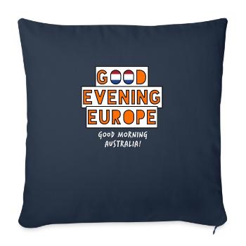 Pays-Bas Eurovision - Housse de coussin décorative 45 x 45 cm - bleu marine - Devant