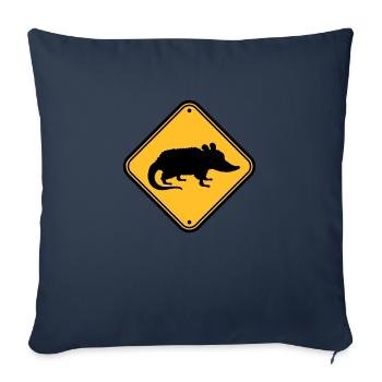 Opossum Danger Shield - Sofa pillowcase 17,3'' x 17,3'' (45 x 45 cm) - navy - Front