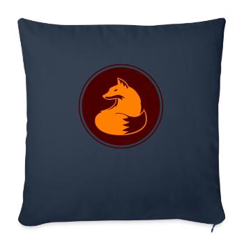 Renard - Housse de coussin décorative 45 x 45 cm - bleu marine - Devant