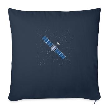 Floating Satellite - Sofa pillowcase 17,3'' x 17,3'' (45 x 45 cm) - navy - Front