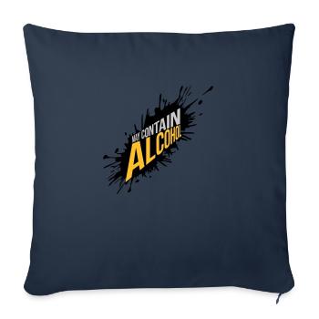Farbklecks May Contain Alcohol - Sofakissenbezug 45 x 45 cm - Navy - Vorne