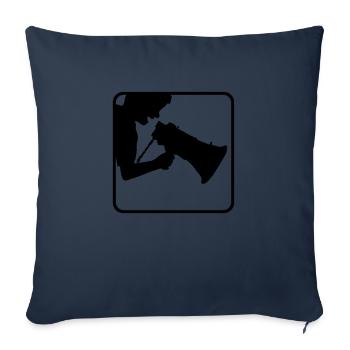 Speaker Speech Megafon Propaganda - Sofa pillowcase 17,3'' x 17,3'' (45 x 45 cm) - navy - Front