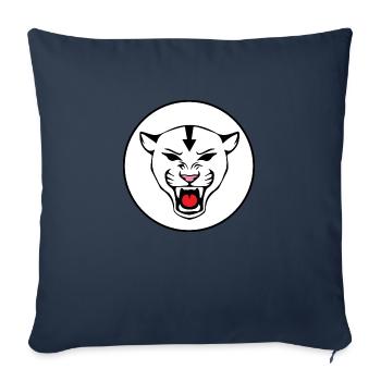 Panther with an arrow on the head - Sofa pillowcase 17,3'' x 17,3'' (45 x 45 cm) - navy - Front