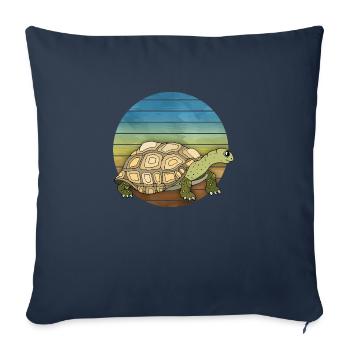 Tortoise - Sofa pillowcase 17,3'' x 17,3'' (45 x 45 cm) - navy - Front