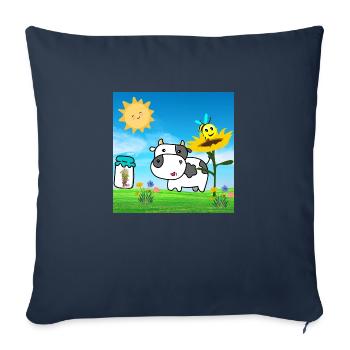 kuh - Sofakissenbezug 45 x 45 cm - Navy - Vorne
