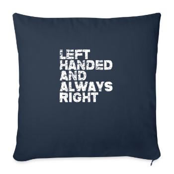 gaucher et toujours à droite - Housse de coussin décorative 45 x 45 cm - bleu marine - Devant