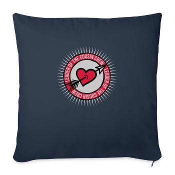 Leader Cousin Crew Team - Housse de coussin décorative 45 x 45 cm - bleu marine - Devant