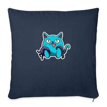 Meine Oktopus Katze - Sofakissenbezug 45 x 45 cm - Navy - Vorne