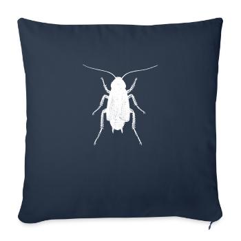 Cafard - Housse de coussin décorative 45 x 45 cm - bleu marine - Devant