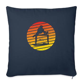 Hurdles Athletics Gift Hurdler - Sofa pillowcase 17,3'' x 17,3'' (45 x 45 cm) - navy - Front