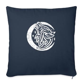 Viking Character Fenrir Fenriswolf Wolf Wolf Pack - Sofa pillowcase 17,3'' x 17,3'' (45 x 45 cm) - navy - Front
