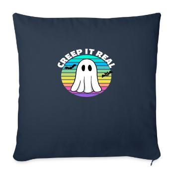 Creep it Real Vintage Retro Halloween - Sofa pillowcase 17,3'' x 17,3'' (45 x 45 cm) - navy - Front