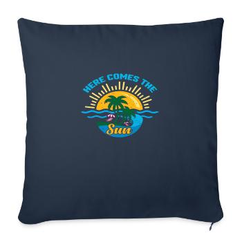 Here comes the Sun - Sofakissenbezug 45 x 45 cm - Navy - Vorne
