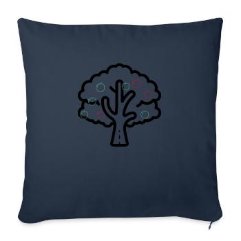 Apfelbaum - Sofakissenbezug 45 x 45 cm - Navy - Vorne