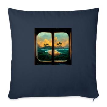 Paradise Island Painting - Sofakissenbezug 45 x 45 cm - Navy - Vorne