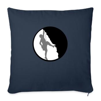 Escalade amusante des sommets - Housse de coussin décorative 45 x 45 cm - bleu marine - Devant