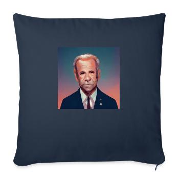 Président Usa - Housse de coussin décorative 45 x 45 cm - bleu marine - Devant