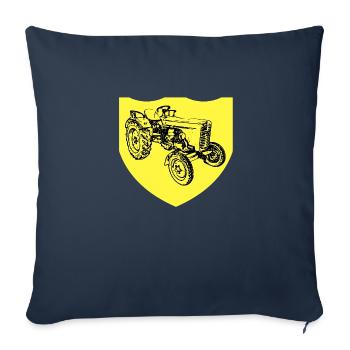Tractor - Sofa pillowcase 17,3'' x 17,3'' (45 x 45 cm) - navy - Front