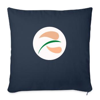STICKERS "PLEINE LUNE INSPIRATION" - Housse de coussin décorative 45 x 45 cm - bleu marine - Devant