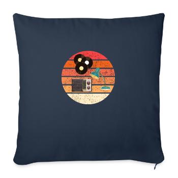 Vintage Leben Retro Leben - Sofakissenbezug 45 x 45 cm - Navy - Vorne