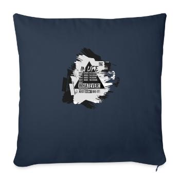 Do Not Judge A Book By Its Cover - Meme Shirt - Sofa pillowcase 17,3'' x 17,3'' (45 x 45 cm) - navy - Front