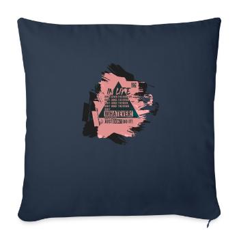 Do Not Judge A Book By Its Cover - Meme Shirt - Sofa pillowcase 17,3'' x 17,3'' (45 x 45 cm) - navy - Front