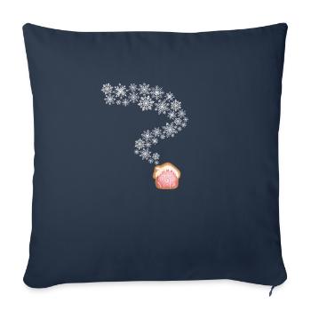 Gingerbread house - Sofa pillowcase 17,3'' x 17,3'' (45 x 45 cm) - navy - Front