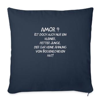 Amor - Sofakissenbezug 45 x 45 cm - Navy - Vorne