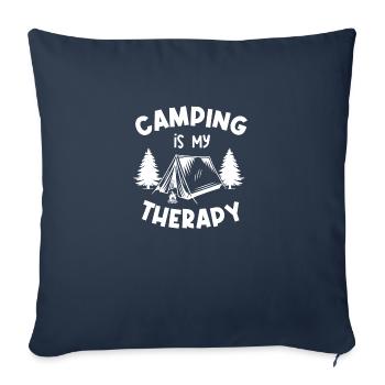 CAMPING THERAPY - Sofakissenbezug 45 x 45 cm - Navy - Vorne