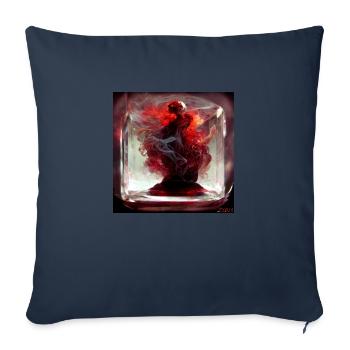 demon rubies - Housse de coussin décorative 45 x 45 cm - bleu marine - Devant