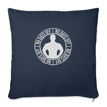 pas de jours de congé devis - Housse de coussin décorative 45 x 45 cm - bleu marine - Devant