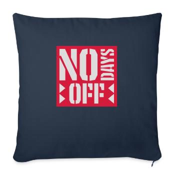 pas de jours de congé devis - Housse de coussin décorative 45 x 45 cm - bleu marine - Devant