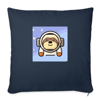 Faultierastronaut - Sofakissenbezug 45 x 45 cm - Navy - Vorne