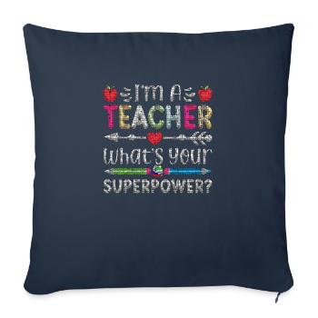 Student 2023 High School Student Teacher School Degree - Sofa pillowcase 17,3'' x 17,3'' (45 x 45 cm) - navy - Front