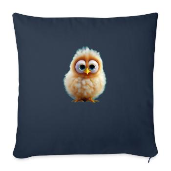 Kücken 5 - Housse de coussin décorative 45 x 45 cm - bleu marine - Devant
