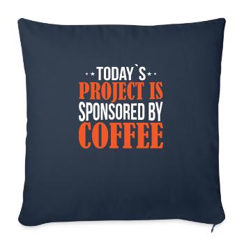 Today ́s Project is sponsored by Coffee - Sofa pillowcase 17,3'' x 17,3'' (45 x 45 cm) - navy - Front