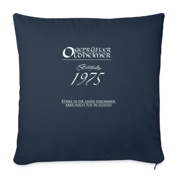 Baujahr75 - Sofakissenbezug 45 x 45 cm - Navy - Vorne