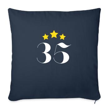 35th Anniversary Starred - Sofa pillowcase 17,3'' x 17,3'' (45 x 45 cm) - navy - Front