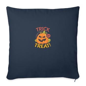 Astuce de friandise! - Housse de coussin décorative 45 x 45 cm - bleu marine - Devant