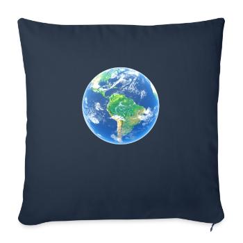 Erde Planet - Sofakissenbezug 45 x 45 cm - Navy - Vorne