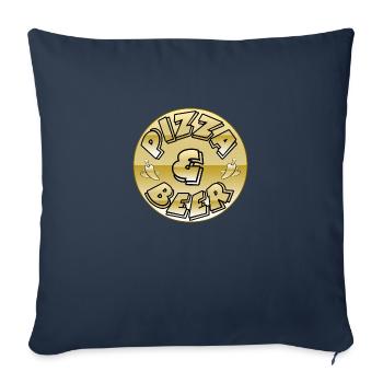 Pizza - Sofa pillowcase 17,3'' x 17,3'' (45 x 45 cm) - navy - Front