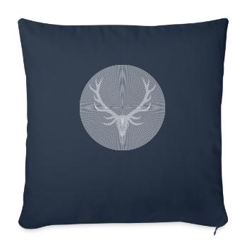 Deer - Sofa pillowcase 17,3'' x 17,3'' (45 x 45 cm) - navy - Front