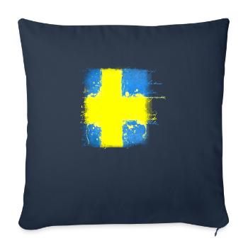 Schweden Schweden Wikinger Norden Skandinavien Mittsommer - Sofakissenbezug 45 x 45 cm - Navy - Vorne