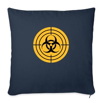 Biohazard Zielvisier Zombie Jäger - Sofakissenbezug 45 x 45 cm - Navy - Vorne