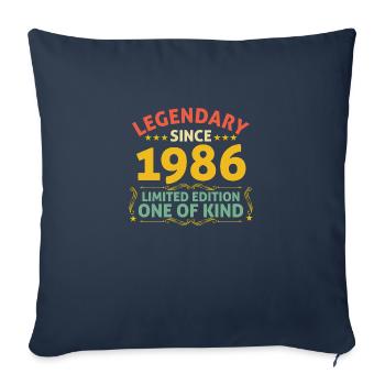 Légendaire depuis 1986 Edition Limitée - Housse de coussin décorative 45 x 45 cm - bleu marine - Devant