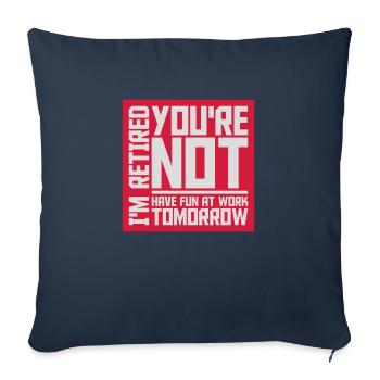 have fun at work - Sofakissenbezug 45 x 45 cm - Navy - Vorne